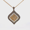 360° view of 18kt yellow gold high jewelry with 6.20ct natural yellow and white diamonds – luxury fine craftsmanship